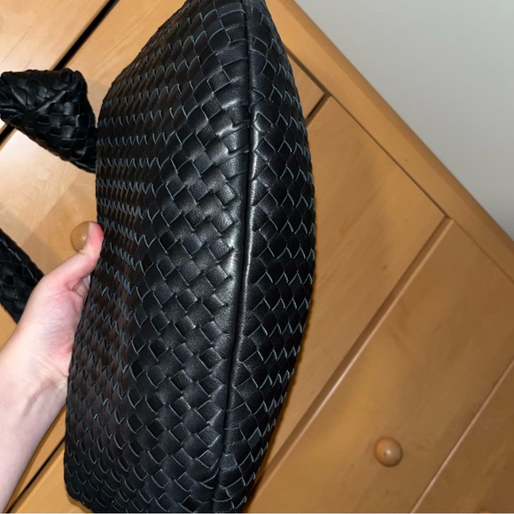 Quince Black Woven Hobo Bag - Picture 3 of 6